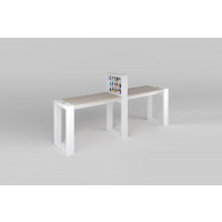 Двухместный маникюрный стол &quot;Matrix&quot; с подставкой для лаков