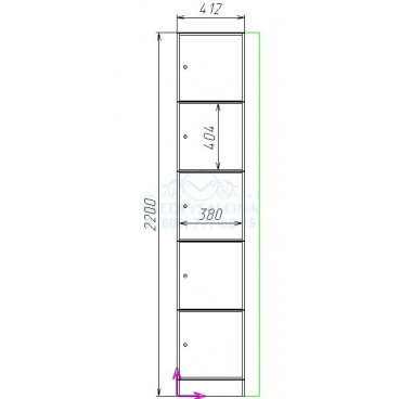 Индивидуальный шкаф для персонала