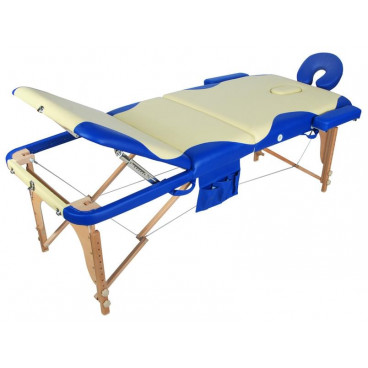 Массажный стол складной деревянный JF-AY01 3-х секционный с волной (МСТ-103Л)
