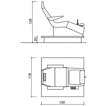 Педикюрный СПА комплекс &quot;STREAMLINE DECK SHIATSU&quot;