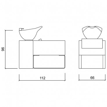 Мойка парикмахерская &quot;Kubisled&quot;