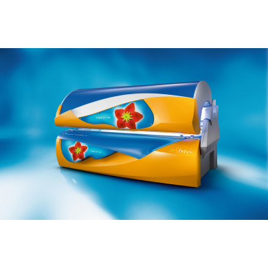  Профессиональный горизонтальный турбо-солярий L-65 Strawberry Star Dynamic Power - Soltron