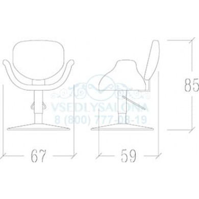 Кресло парикмахерское CARNABY