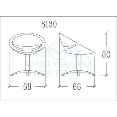 Кресло парикмахерское COCONUT