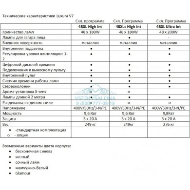Солярий вертикальный &quot;Luxura V7 48 XL Ultra Intensive&quot;