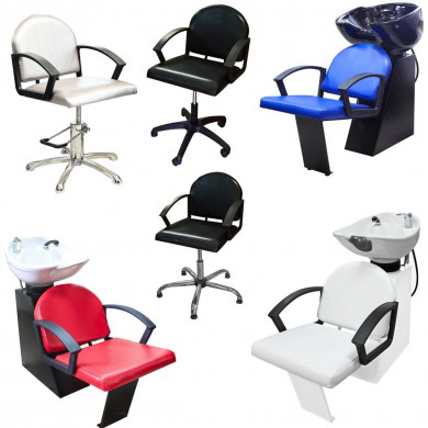 Парикмахерское кресло Эко пневматическое хром