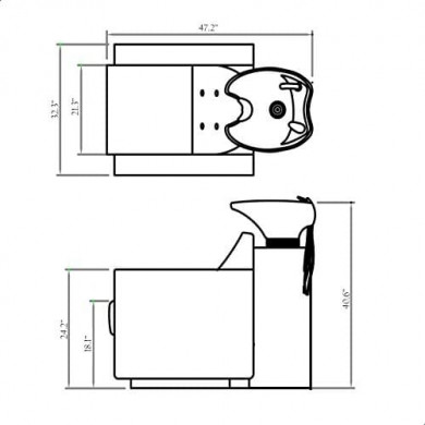 Мужская мойка барбер &quot;Otto&quot;