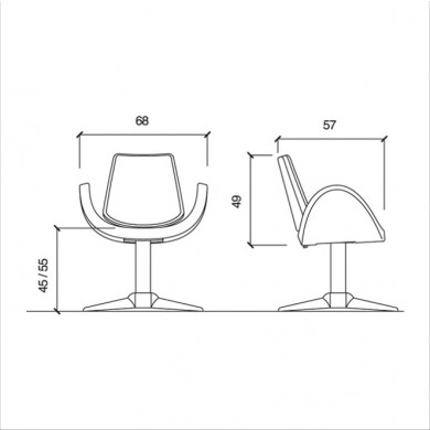Кресло парикмахерское &quot;Alipes R&quot;
