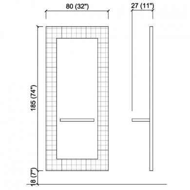 Зеркало парикмахерское &quot;Matelassé&quot;